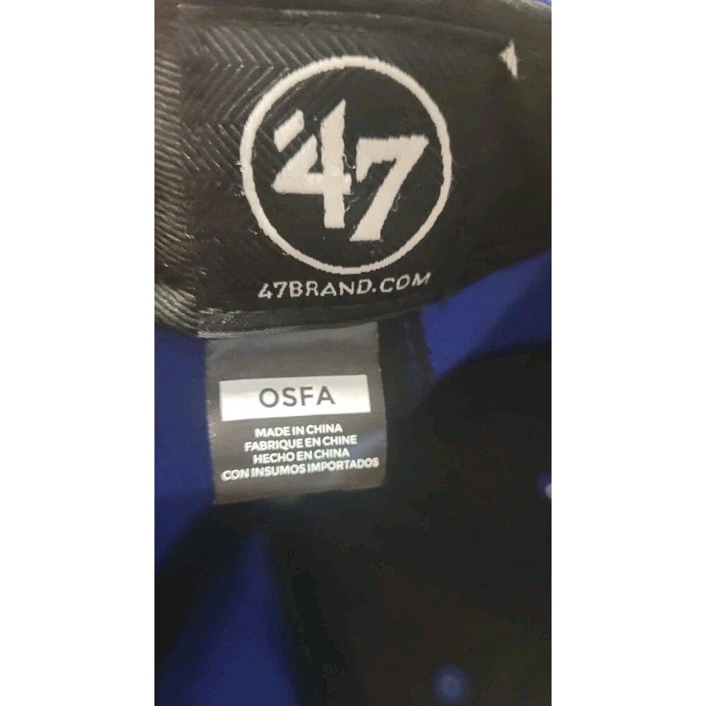 Toronto Blue Jays `47 Brand MVP Hat Royal Blue Logo On Strap MLB Baseball Cap